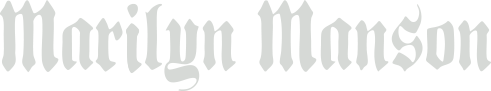 Marilyn manson text logo